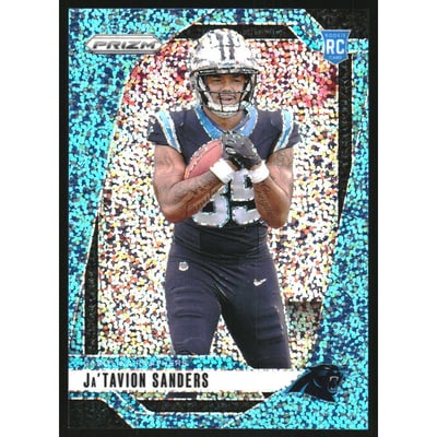 2024 Panini Prizm Prizms Blue Sparkle #343 Ja'Tavion Sanders