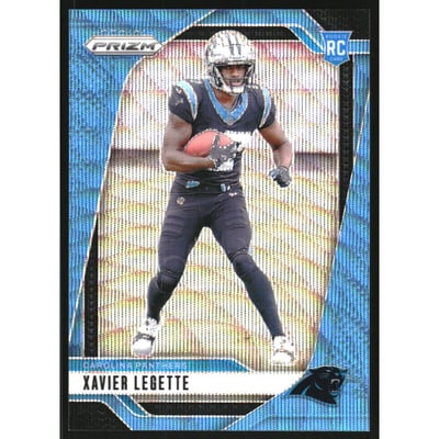 2024 Panini Prizm Prizms Blue Wave #398 Xavier Legette