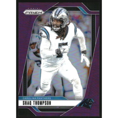 2024 Panini Prizm Prizms Purple #41 Shaq Thompson