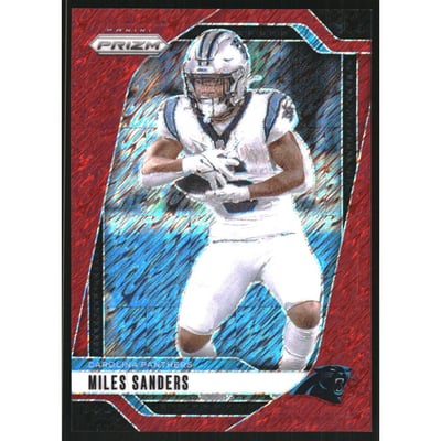 2024 Panini Prizm Prizms Red Shimmer #38 Miles Sanders