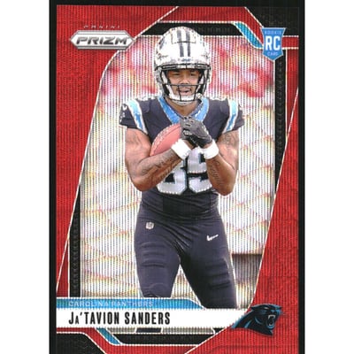 2024 Panini Prizm Prizms Red Wave #343 Ja'Tavion Sanders
