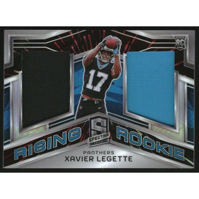 2024 Panini Spectra Rising Rookie Materials Hyper #14 Xavier Legette