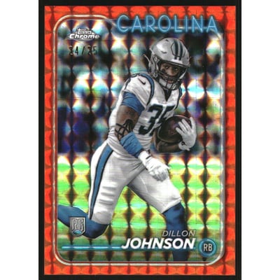2024 Topps Chrome Orange Geometric Refractors #274 Dillon Johnson
