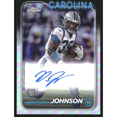 2024 Topps Chrome Rookie Autographs Refractors #RADJO Dillon Johnson