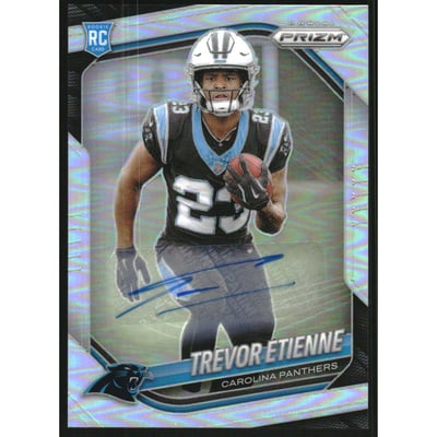 2025 Panini Prizm Autographs Prizms Silver #345 Trevor Etienne