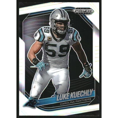 2025 Panini Prizm Black Prizms Silver #18 Luke Kuechly