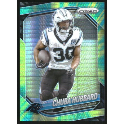2025 Panini Prizm Prizms Hyper #237 Chuba Hubbard