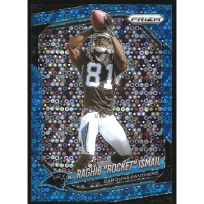 2025 Panini Prizm Prizms No Huddle Blue #86 Rocket Ismail