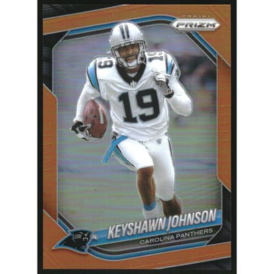 2025 Panini Prizm Prizms Orange #264 Keyshawn Johnson