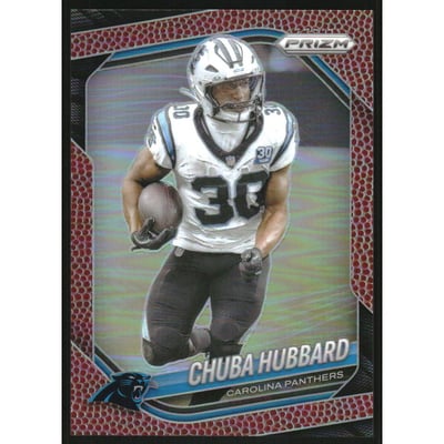 2025 Panini Prizm Prizms Pigskin #237 Chuba Hubbard