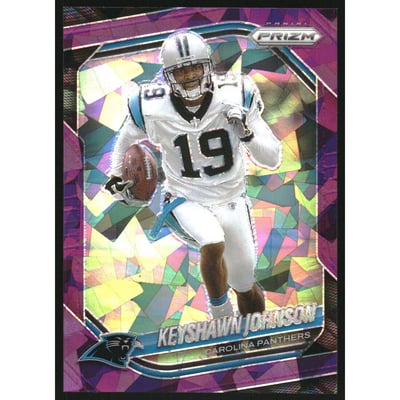 2025 Panini Prizm Prizms Purple Ice #264 Keyshawn Johnson