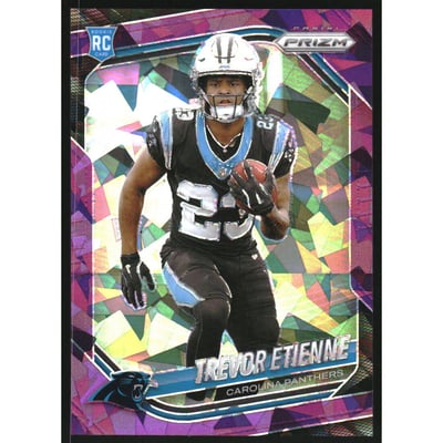 2025 Panini Prizm Prizms Purple Ice #345 Trevor Etienne