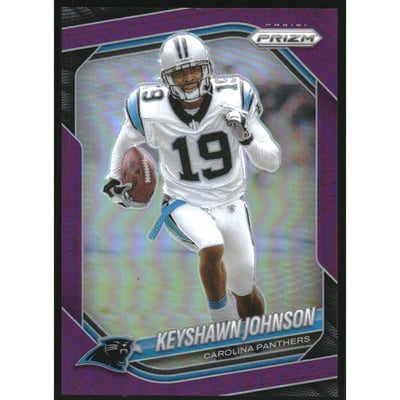 2025 Panini Prizm Prizms Purple #264 Keyshawn Johnson