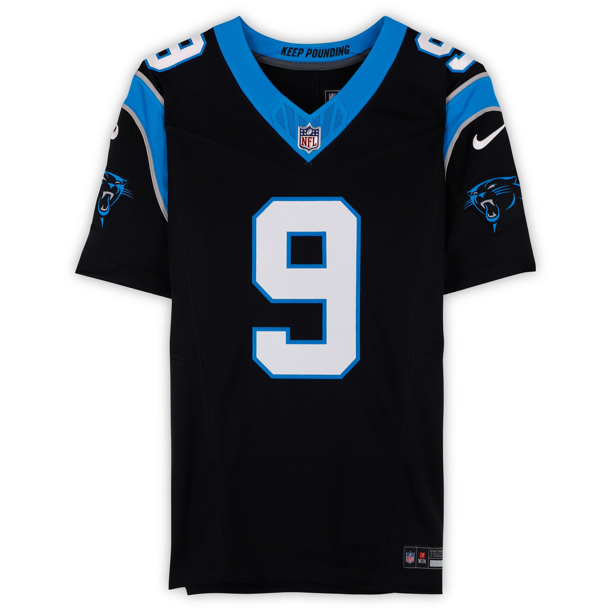 Maillot Nike Vapor Fuse noir en édition limitée, autographié par Bryce Young des Panthers de la Caroline