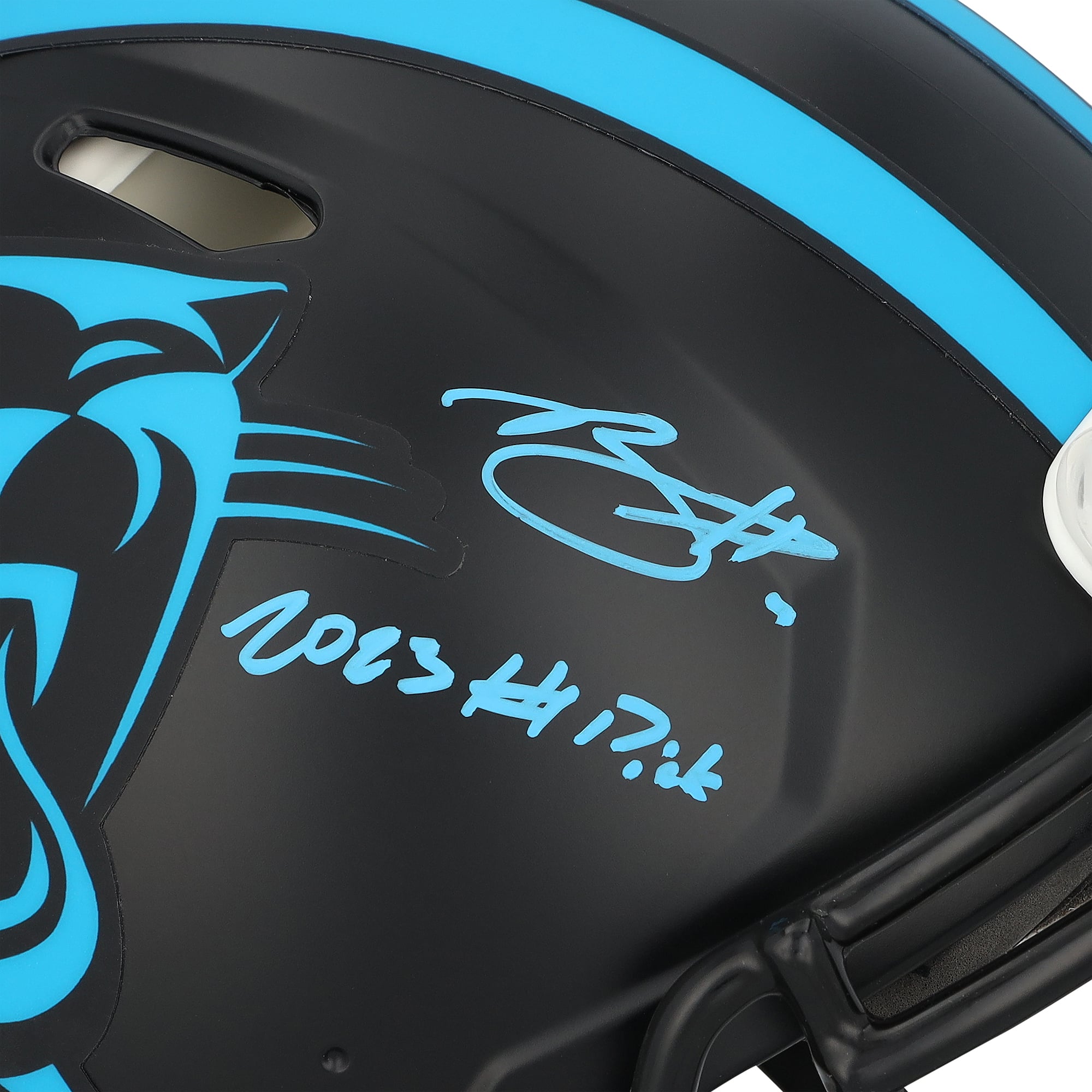 Bryce Young Carolina Panthers Autographed Riddell 2022 Alternate Speed Authentic Helmet with "2023 #1 Pick" Inscription