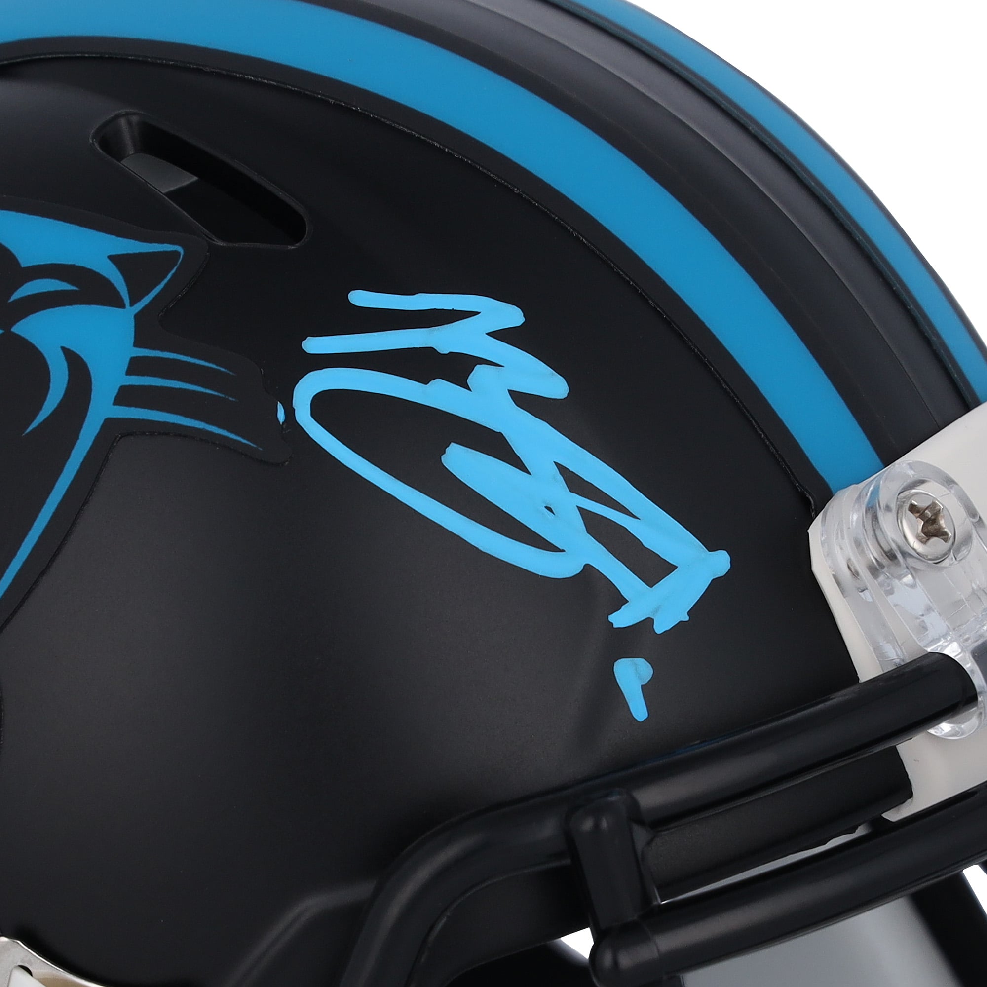 Casque Riddell Alternate Speed ​​Mini 2022 autographié par Bryce Young des Carolina Panthers