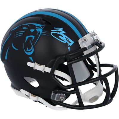 Bryce Young Carolina Panthers Autographed Fanatics Authentic Riddell 2022 Alternate Speed Mini Helmet 