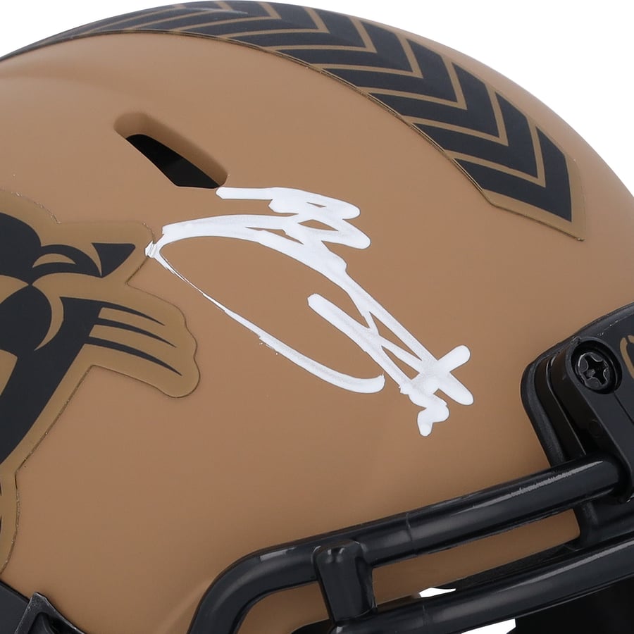 Panthers Helmet Riddell Carolina Panthers 2024 Slate Alternate Speed