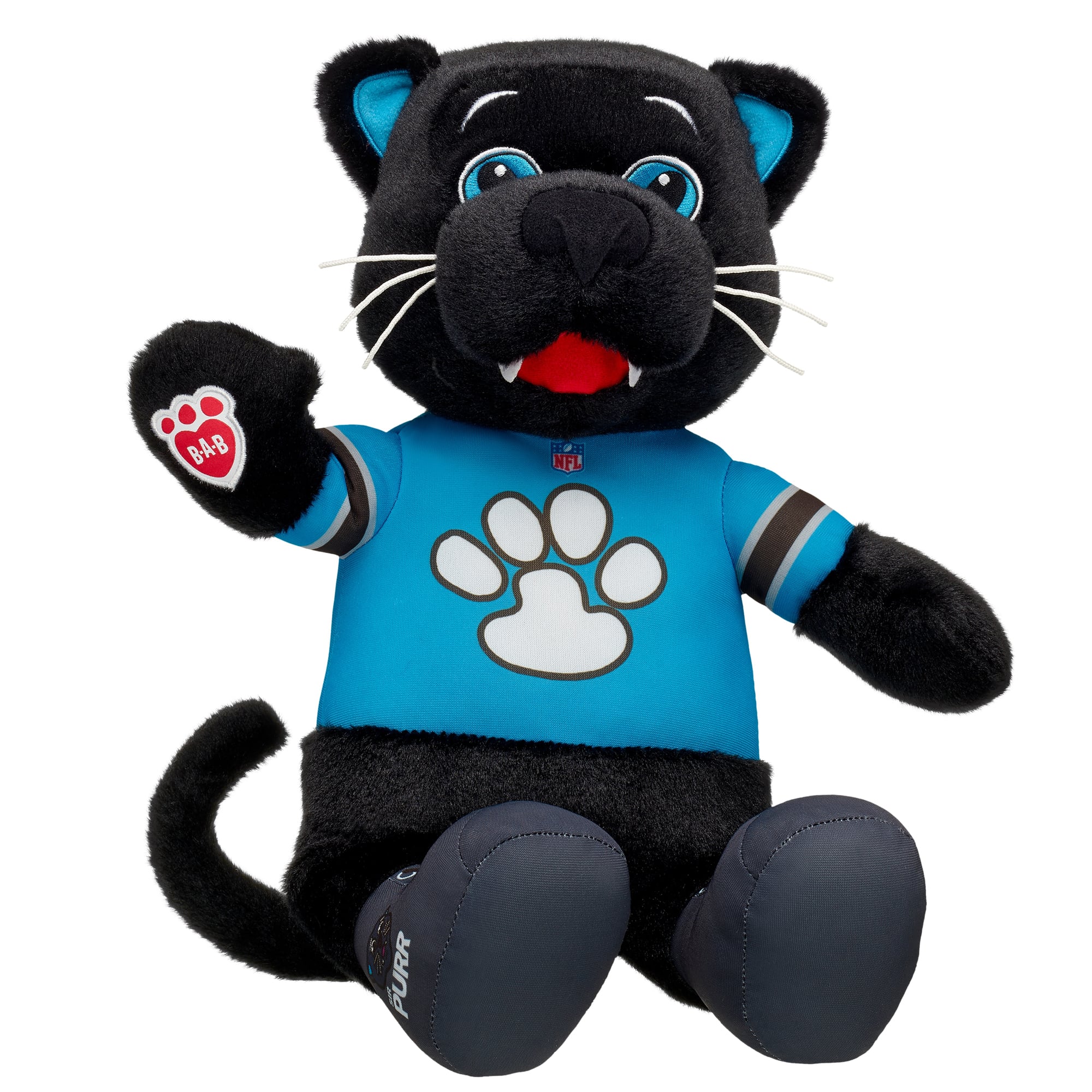 Peluche mascotte des Panthers de la Caroline de Build-A-Bear