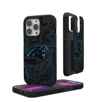 Carolina Panthers iPhone Rugged Paisley Design Case