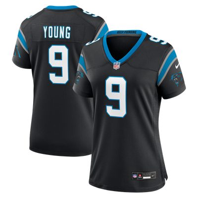 Camiseta Nike Game de la 1ª equipación del Carolina Panthers - Personalizada - Mujer
