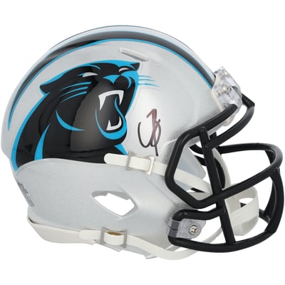 Chris Brazzell II Carolina Panthers Autographed Fanatics Authentic Riddell Speed Mini Helmet