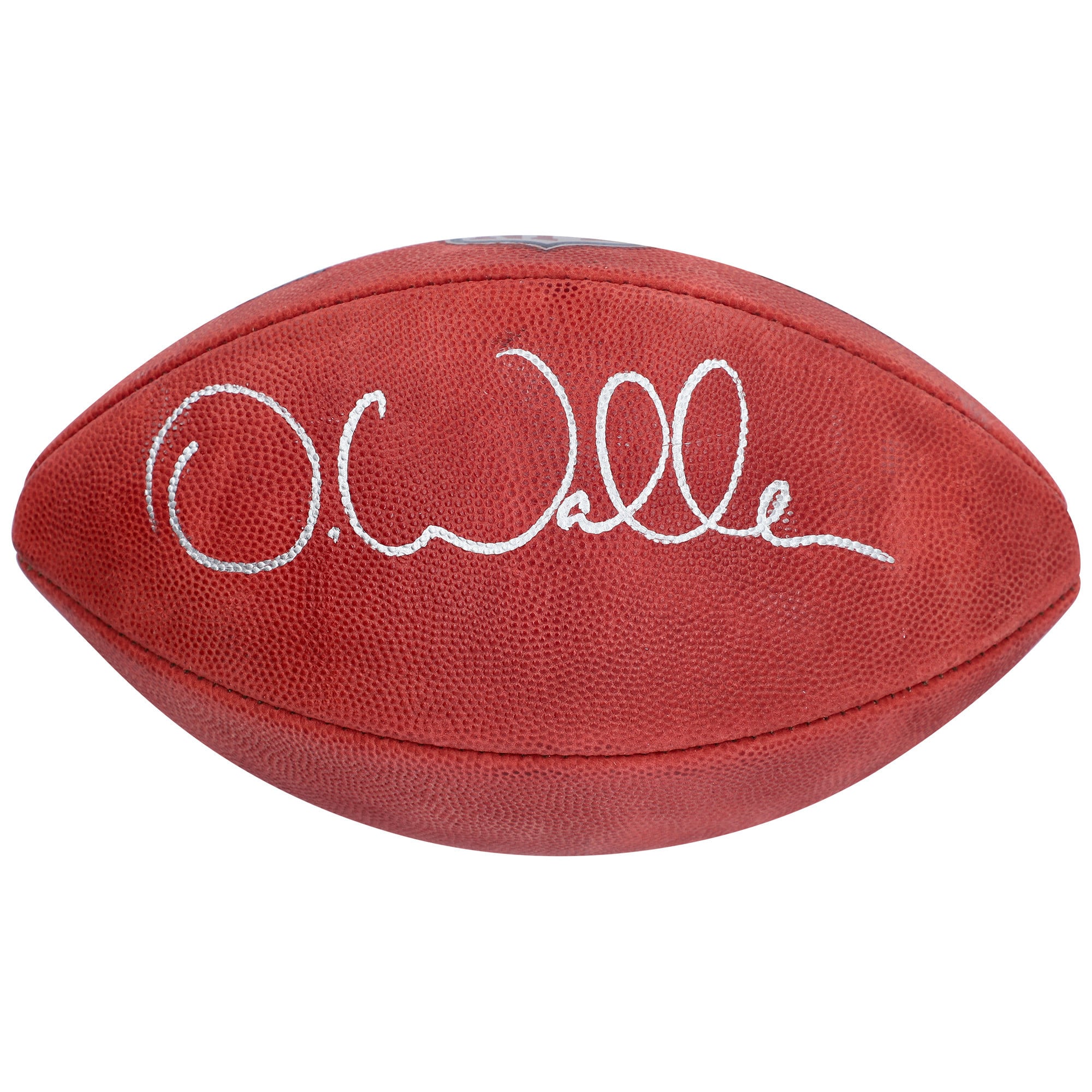 Ballon de football américain professionnel Wilson Duke, couleur, autographié par Darren Waller (Carolina Panthers).