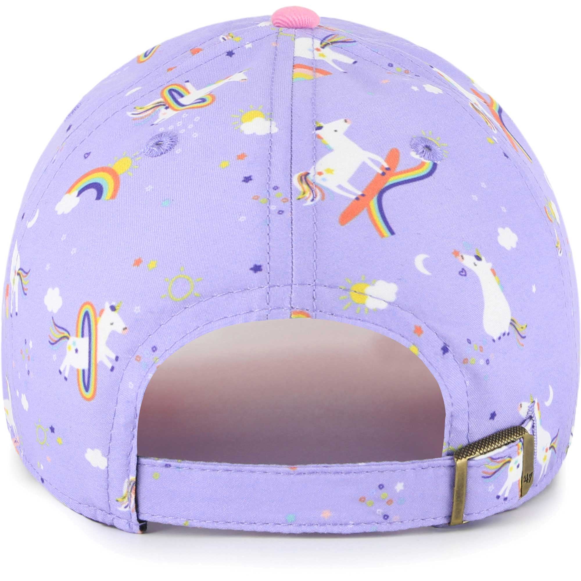 Chapeau ajustable licorne Carolina Panthers lavande pour filles d'âge préscolaire '47