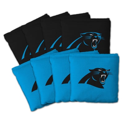 Carolina Panthers IDNA Eight-Piece Cornhole Bag Set