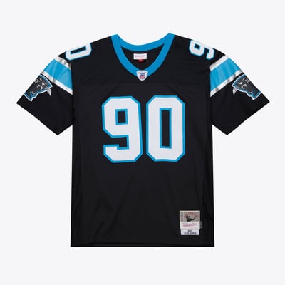 Camiseta Julius Peppers del Carolina Panthers 2003 Mitchell & Ness Dark – Negro