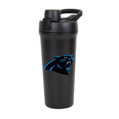 Bouteille shaker Flipside de 77 cl (26 oz) avec logo Carolina Panthers
