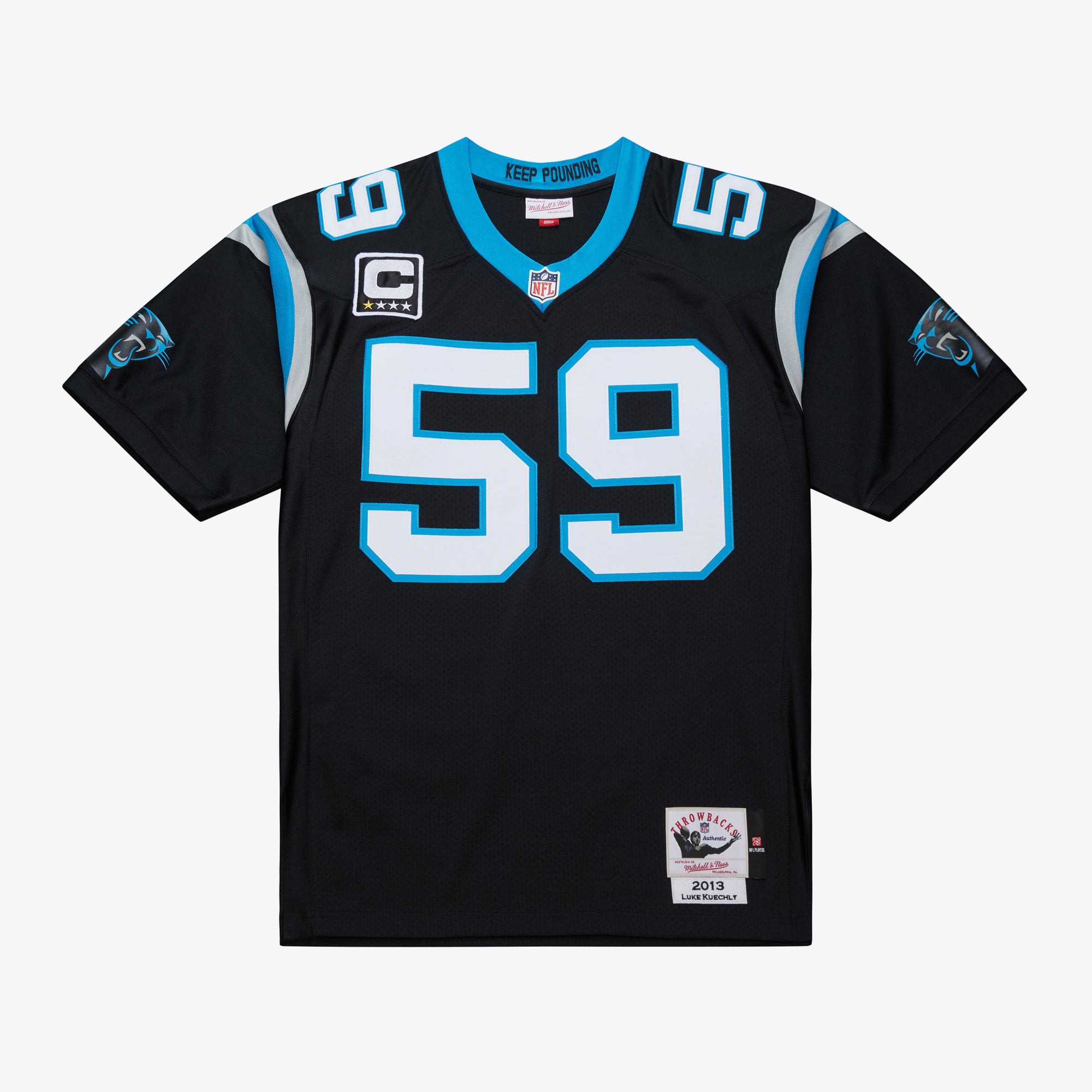 Luke Kuechly Carolina Panthers Black 2013 Authentic Jersey