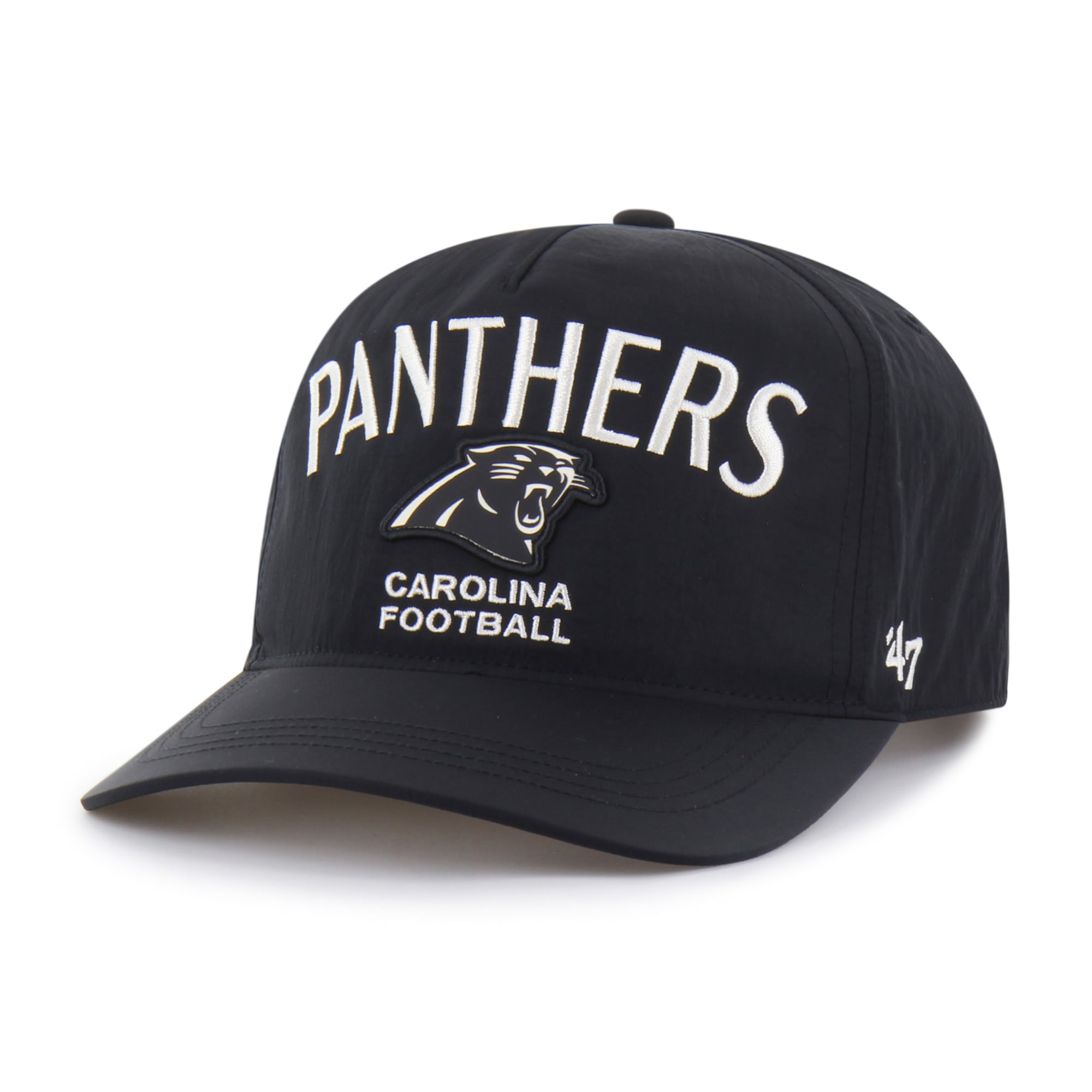 Men's '47 Black Carolina Panthers Modernia Hitch Adjustable Hat