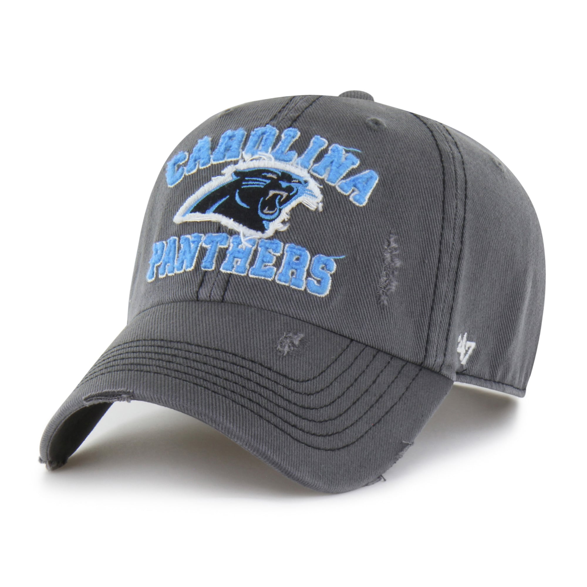Casquette ajustable Carolina Panthers Seymoore Clean Up '47 Charcoal pour homme