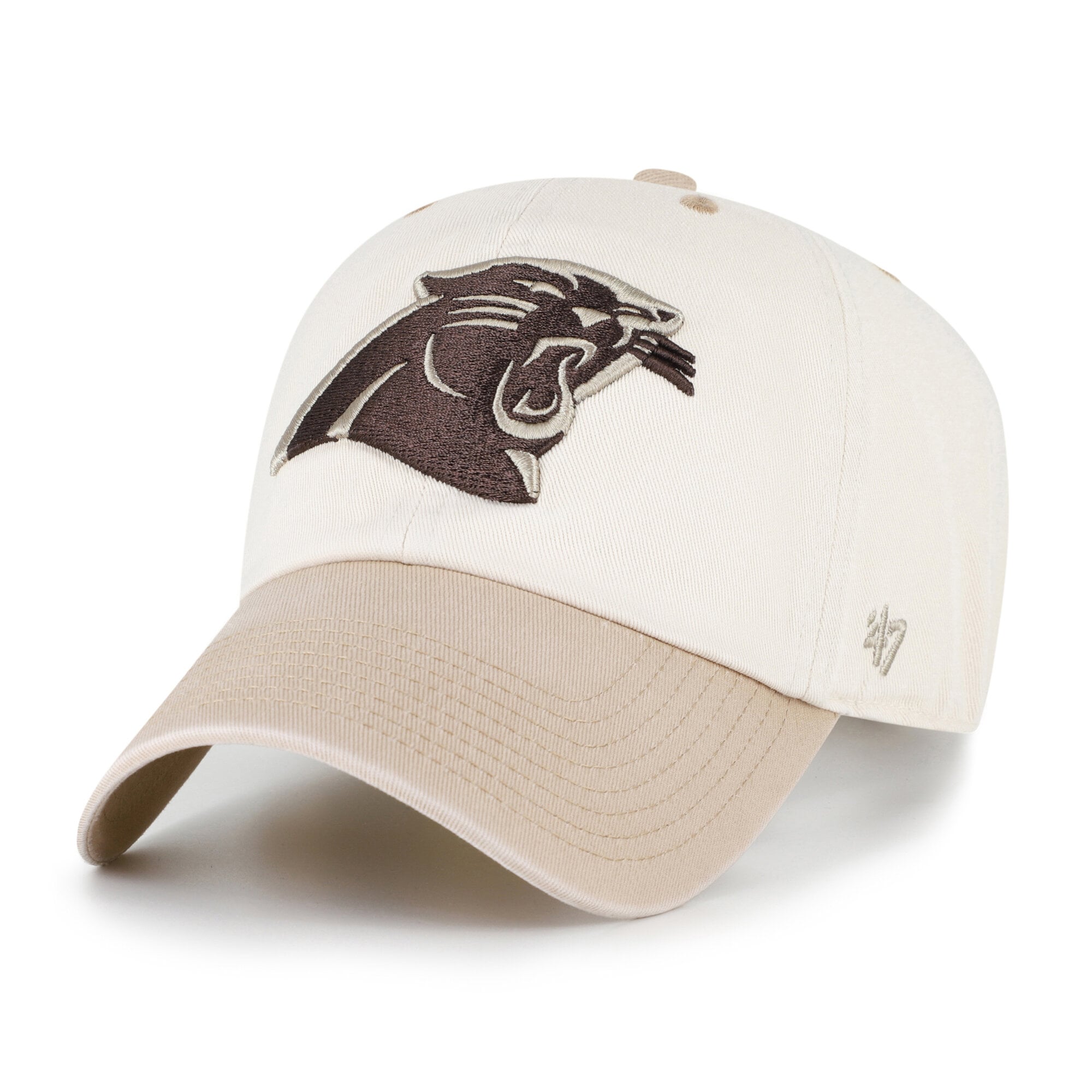 Casquette ajustable Carolina Panthers Neutral Terrain Clean Up pour homme, coloris naturel/beige, modèle 47