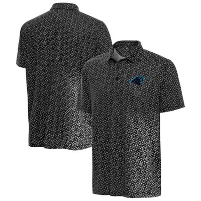 Carolina Panthers Antigua Vigorous Polo - Black