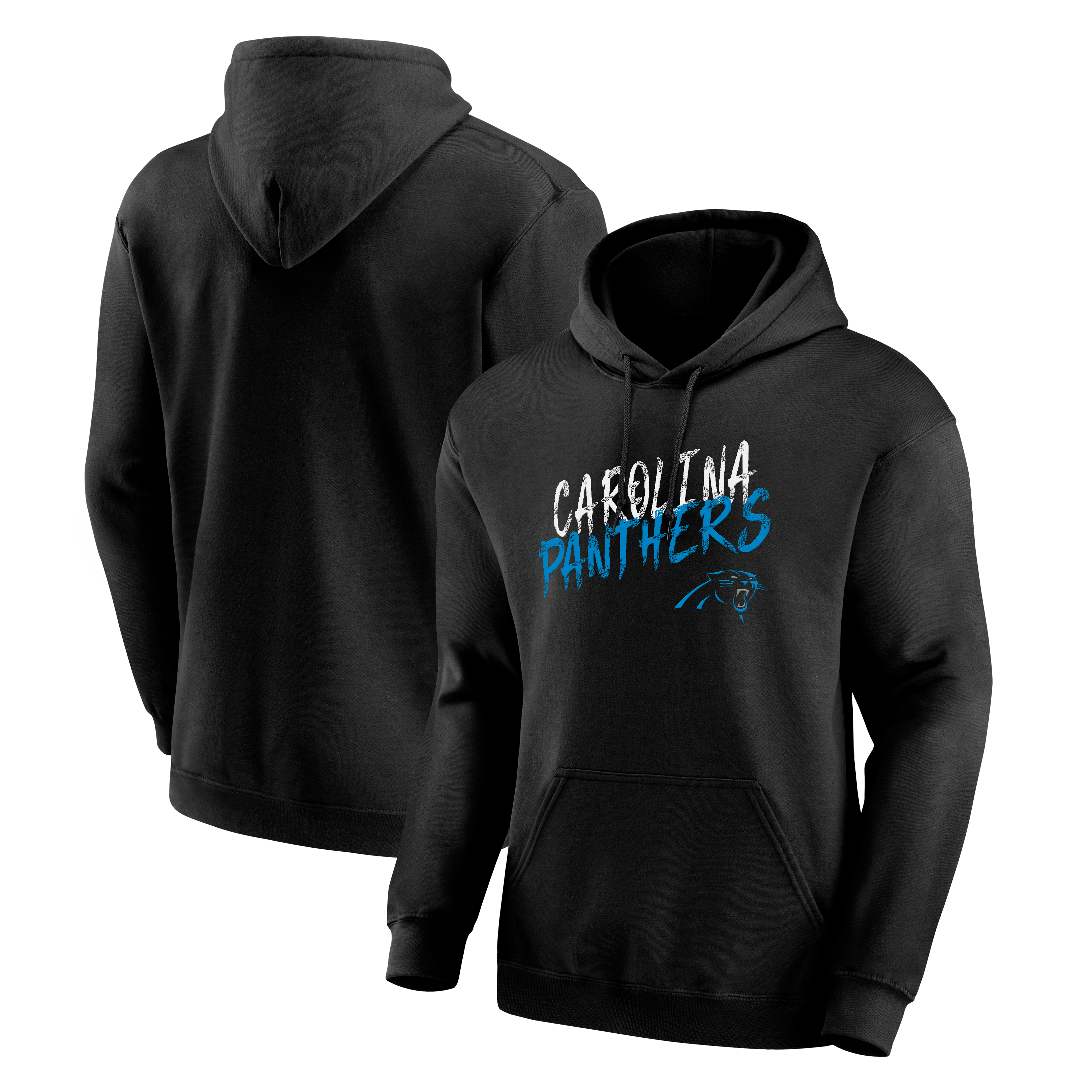 Sweat à capuche noir Carolina Panthers Hustle pour homme
