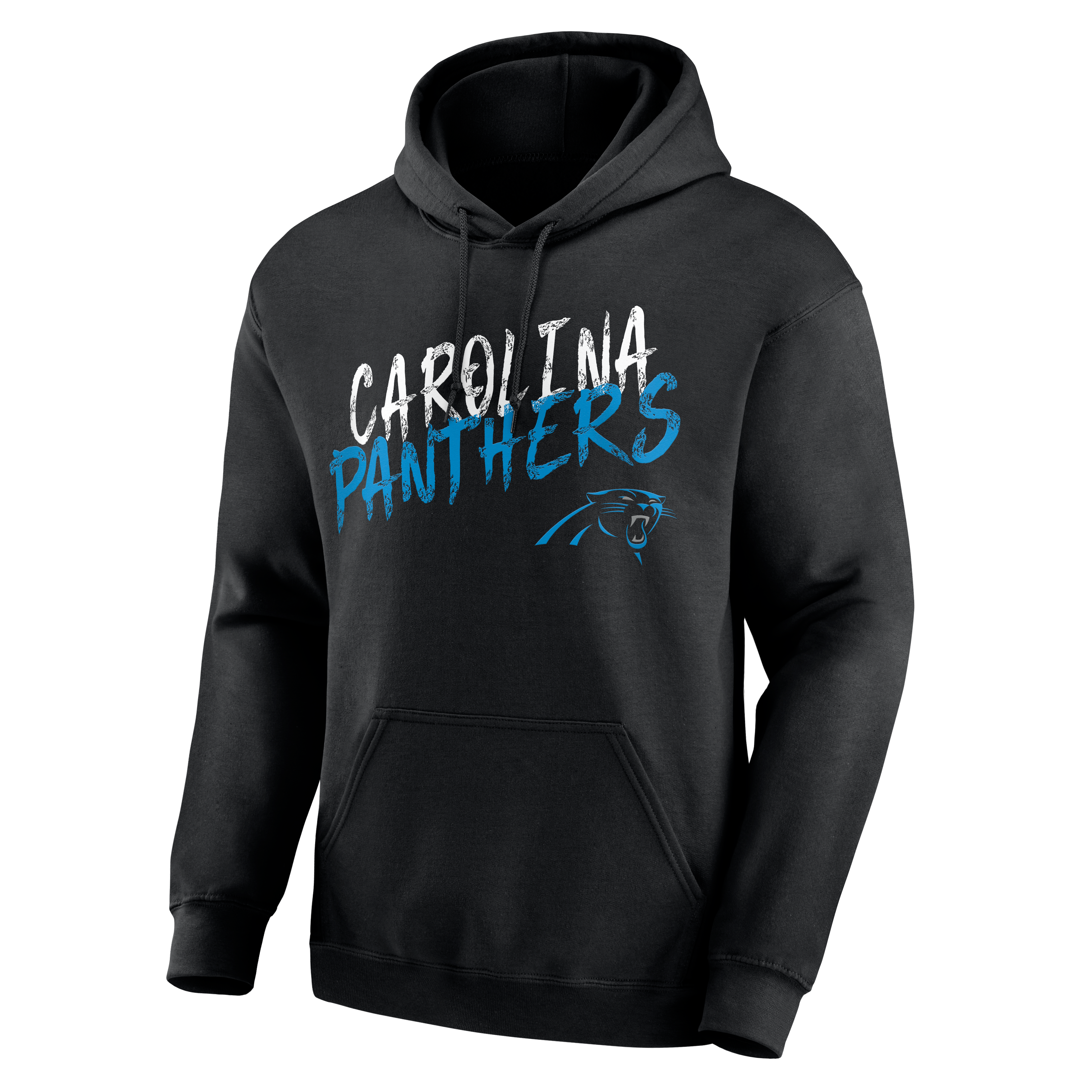 Men's Black Carolina Panthers Hustle Personalized Name & Number Hoodie
