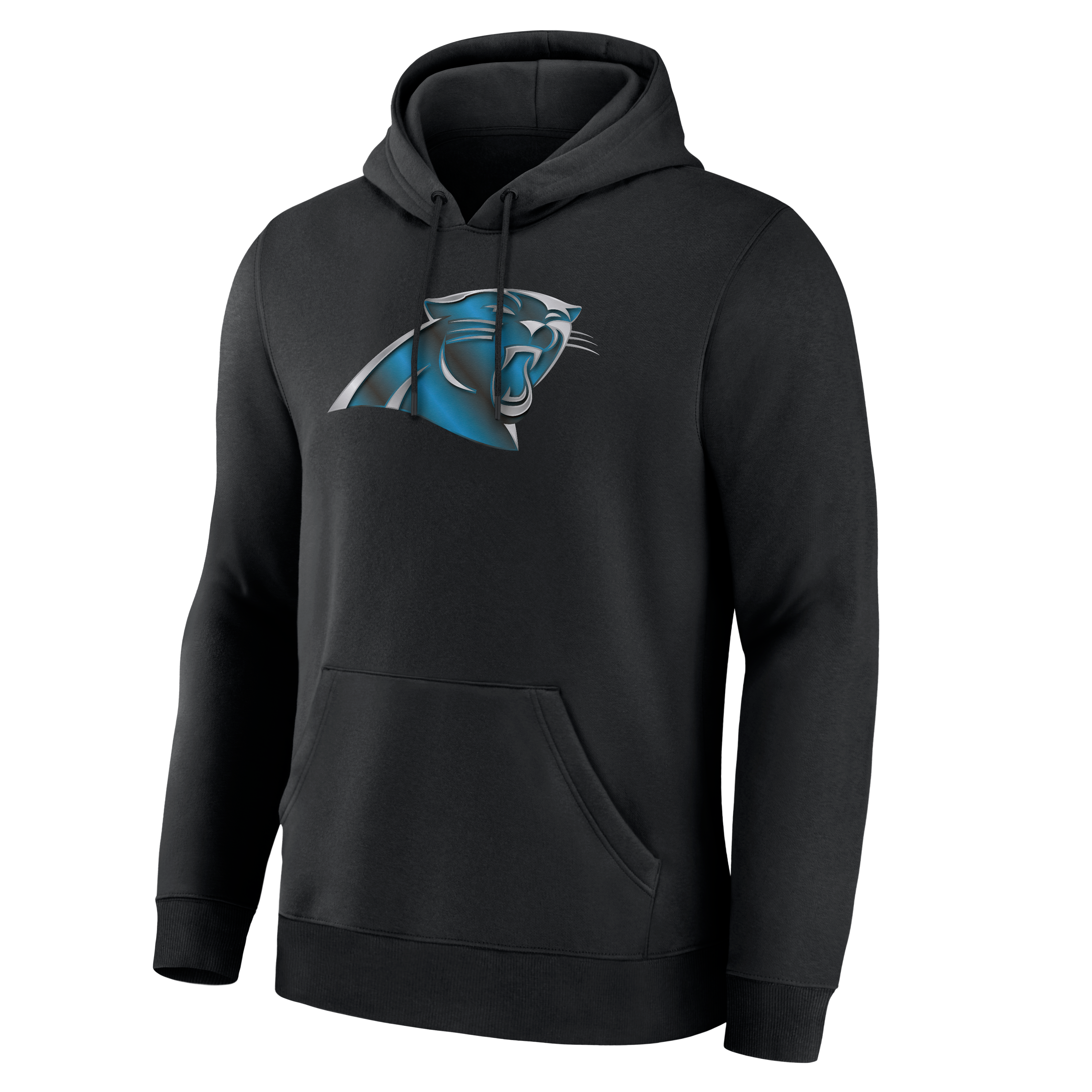 Sweat à capuche noir pour homme avec mascotte métallique des Panthers de la Caroline