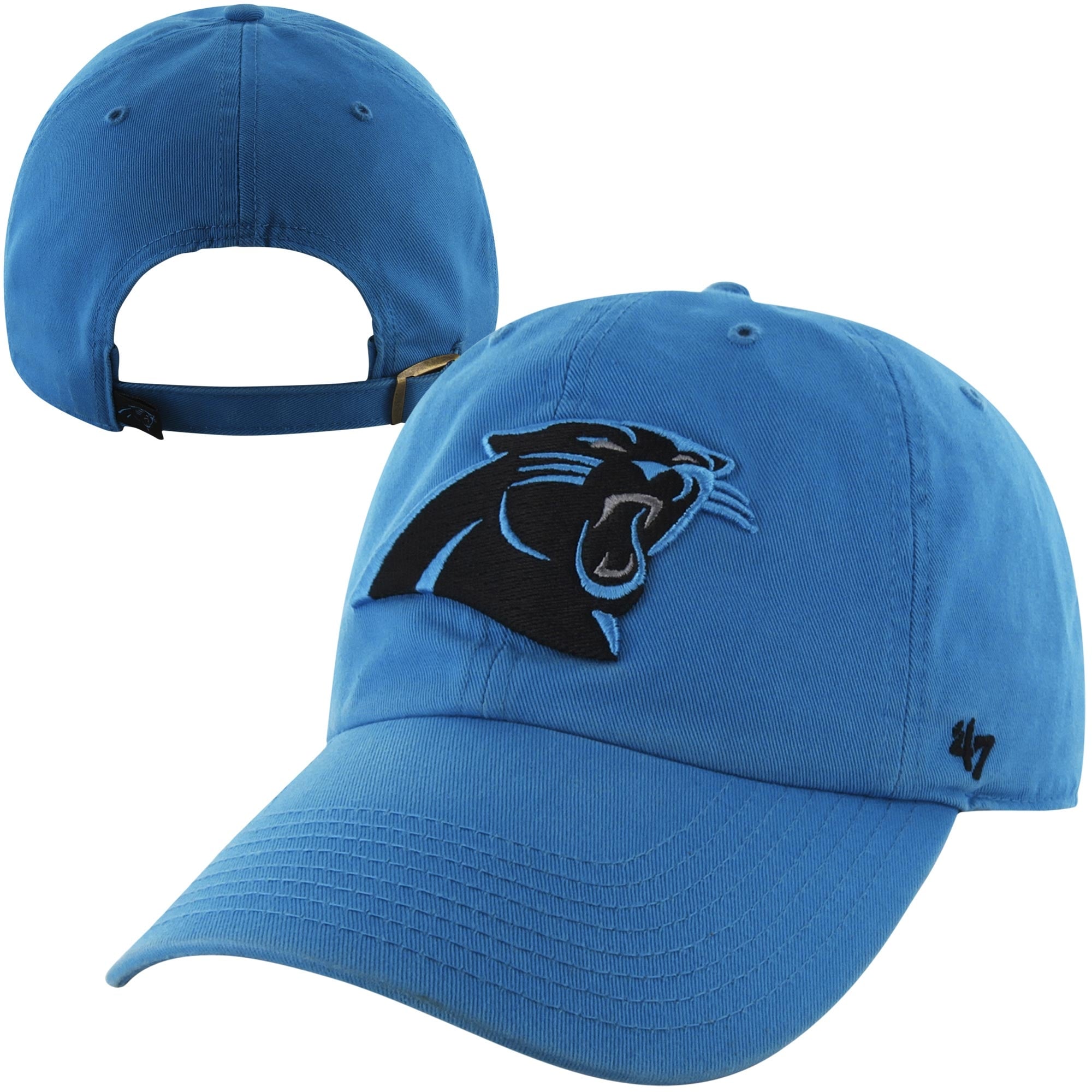 Casquette ajustable Carolina Panthers '47 Brand Panther Blue Cleanup pour homme
