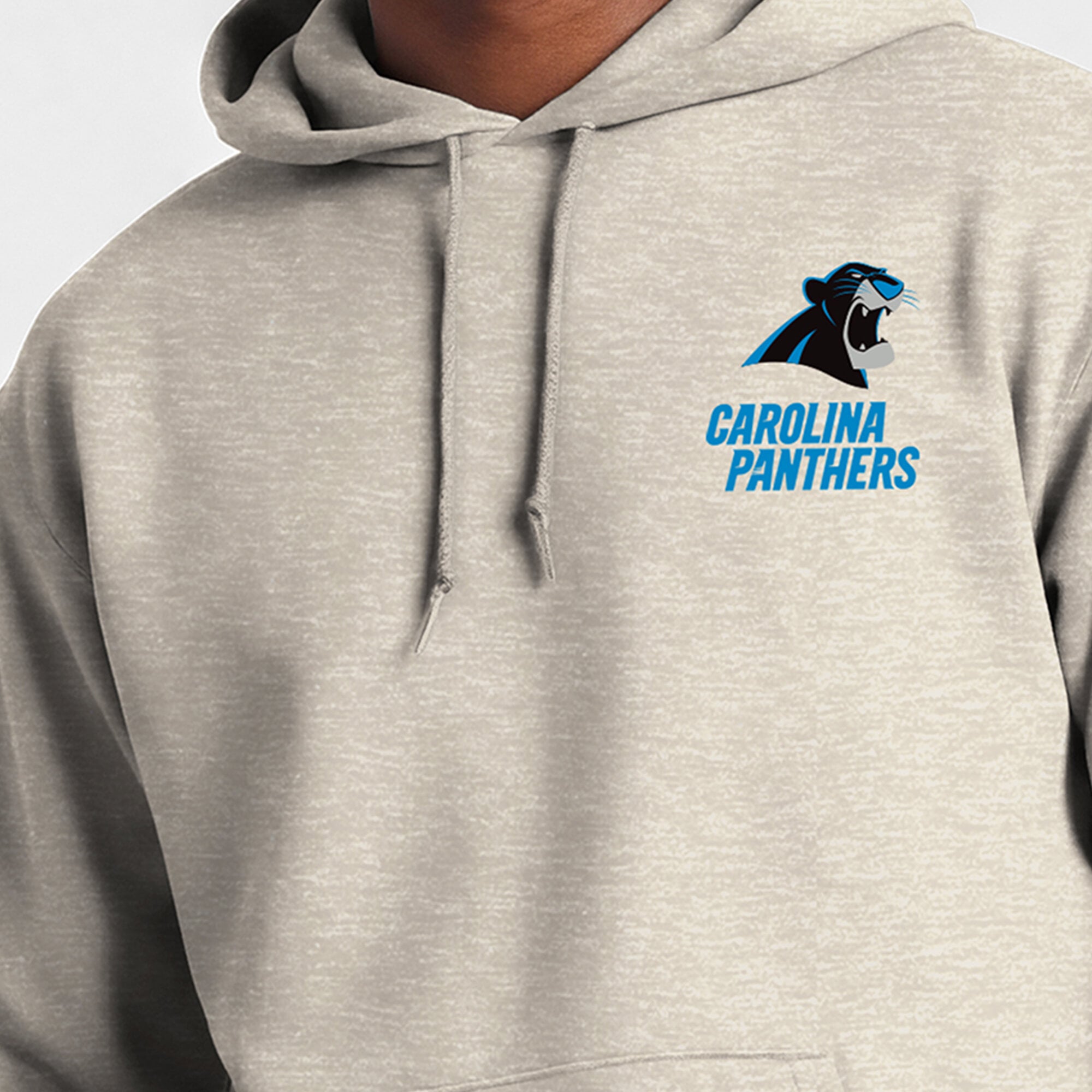 Sweat à capuche pour homme Disney x Champion couleur avoine Carolina Panthers Powerblend Fullback