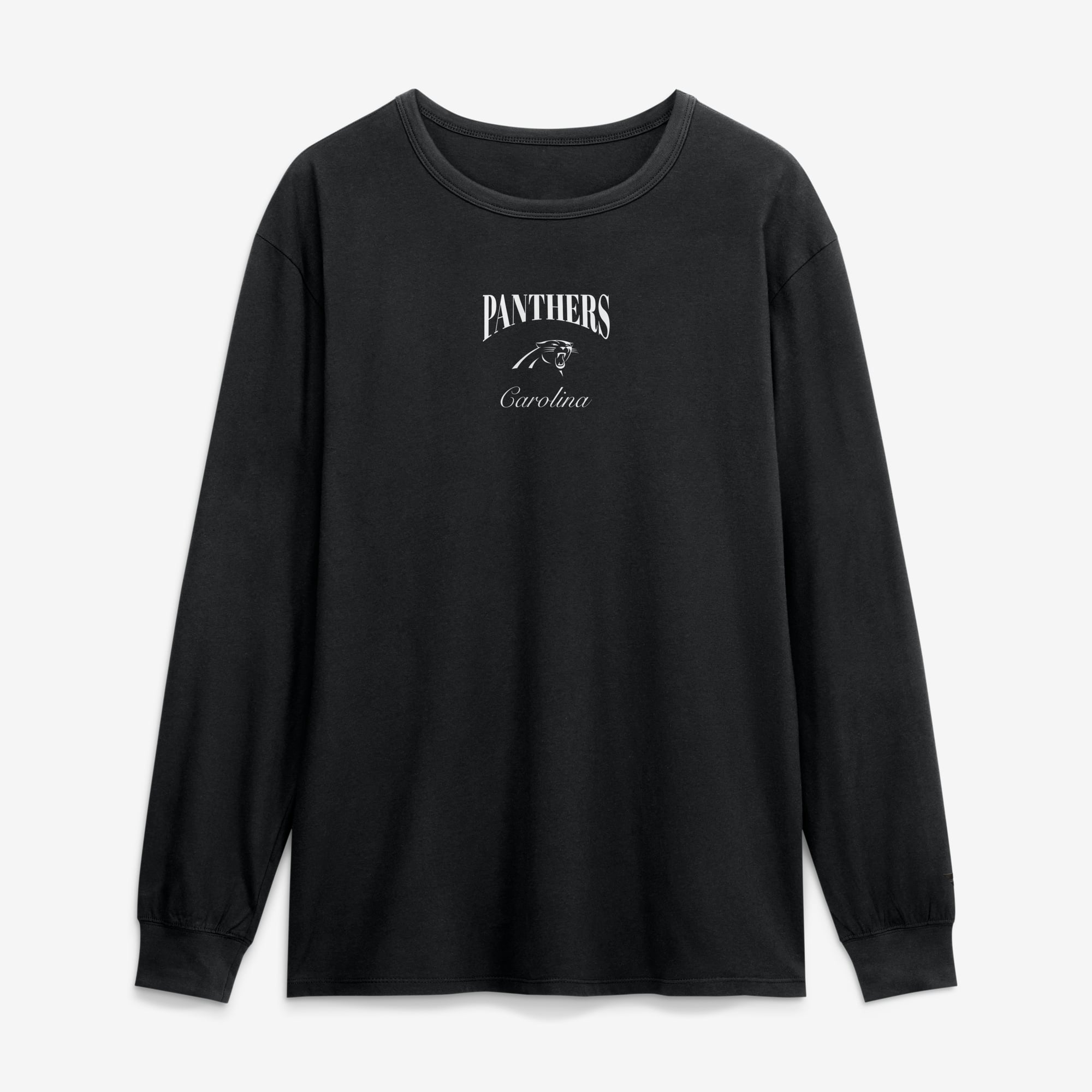 T-shirt à manches longues Fanatics Black Carolina Panthers Midnight Falls pour homme