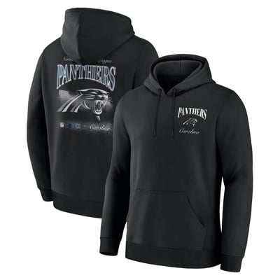 Carolina Panthers Fanatics Nightfall Long Sleeve Fleece Hoodie - Black