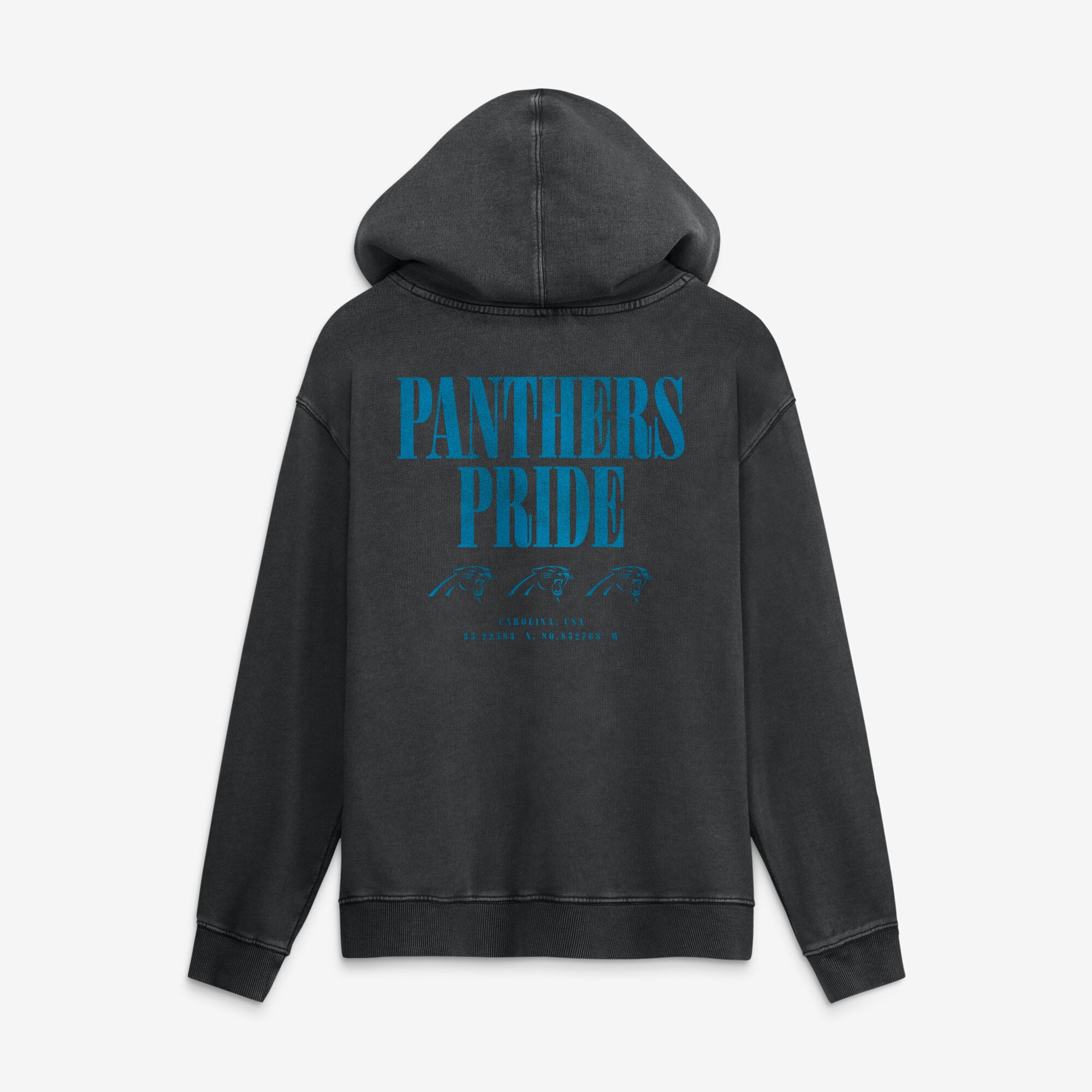 Sweat à capuche en molleton français Fanatics Black Carolina Panthers pour homme, modèle Relaxed Intense Rivalry