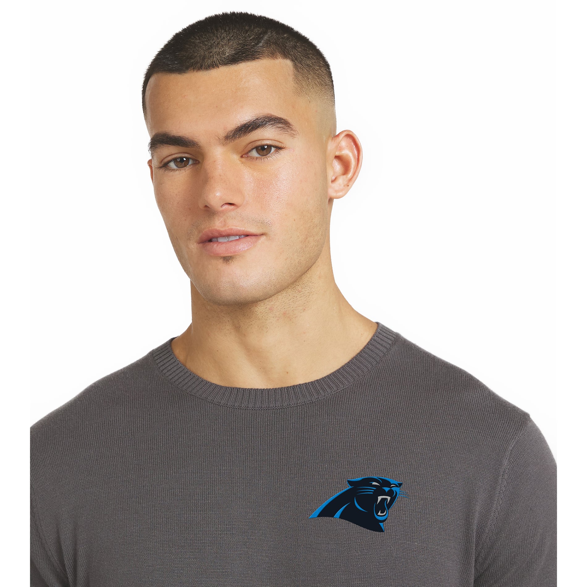 Pull pour homme J. Palmer gris anthracite des Panthers de la Caroline