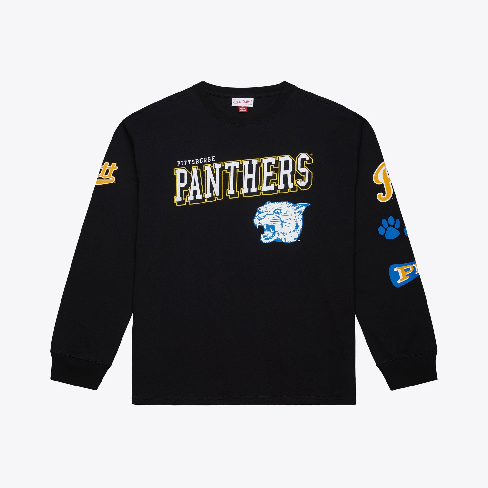 Men's Mitchell & Ness  Black Carolina Panthers Big Tall Training Camp Long Sleeve T-Shirt