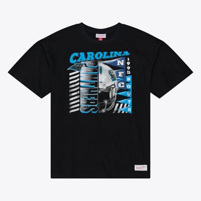 Carolina Panthers Mitchell & Ness Core Essentials Street Graphic Short Sleeve T-Shirt - Black
