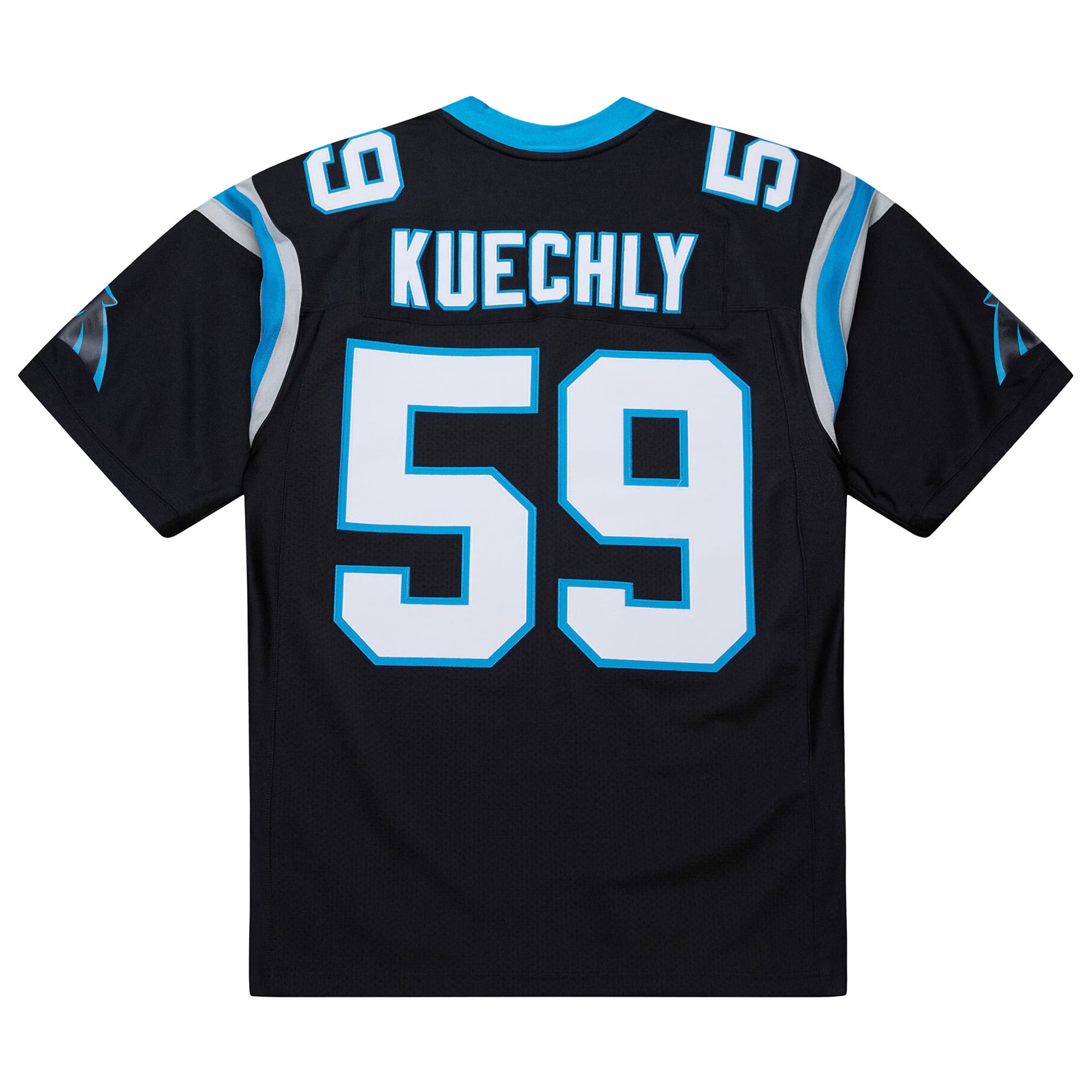 Men's Mitchell & Ness Luke Kuechly Black Carolina Panthers 2013 Authentic Throwback Retired Player Jersey