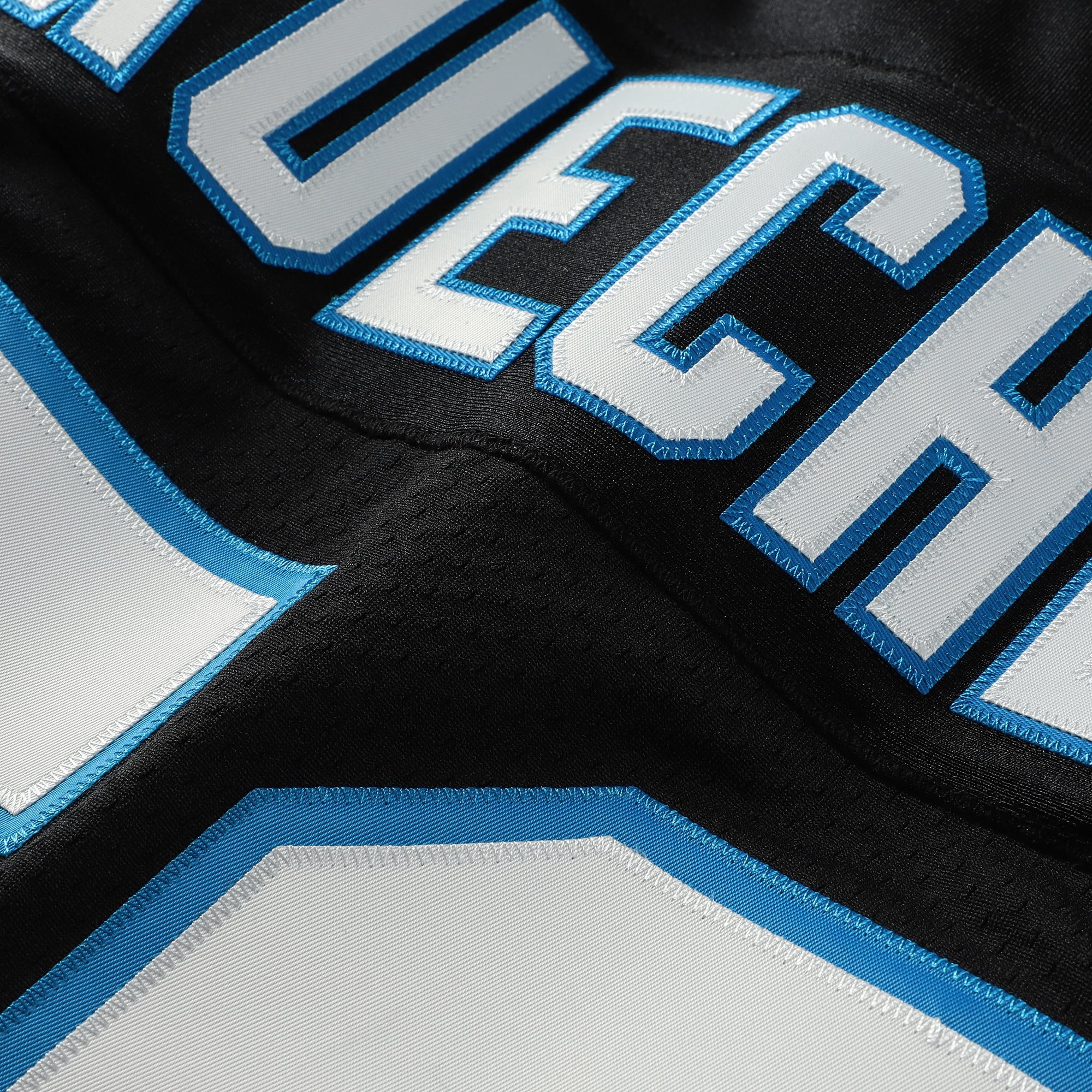 Men's Mitchell & Ness Luke Kuechly Black Carolina Panthers 2013 Authentic Throwback Retired Player Jersey