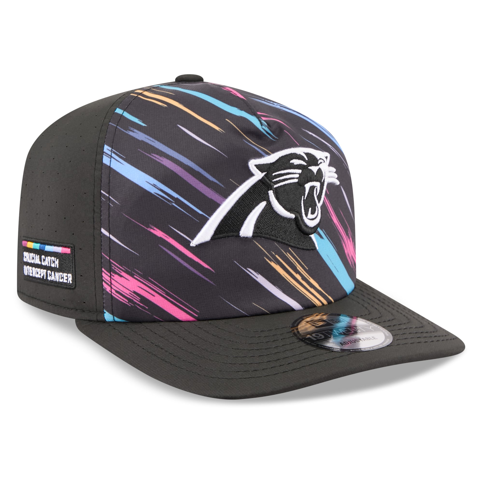 Men's New Era Black Carolina Panthers 2026 NFL Crucial Catch 19TWENTY Adjustable Hat
